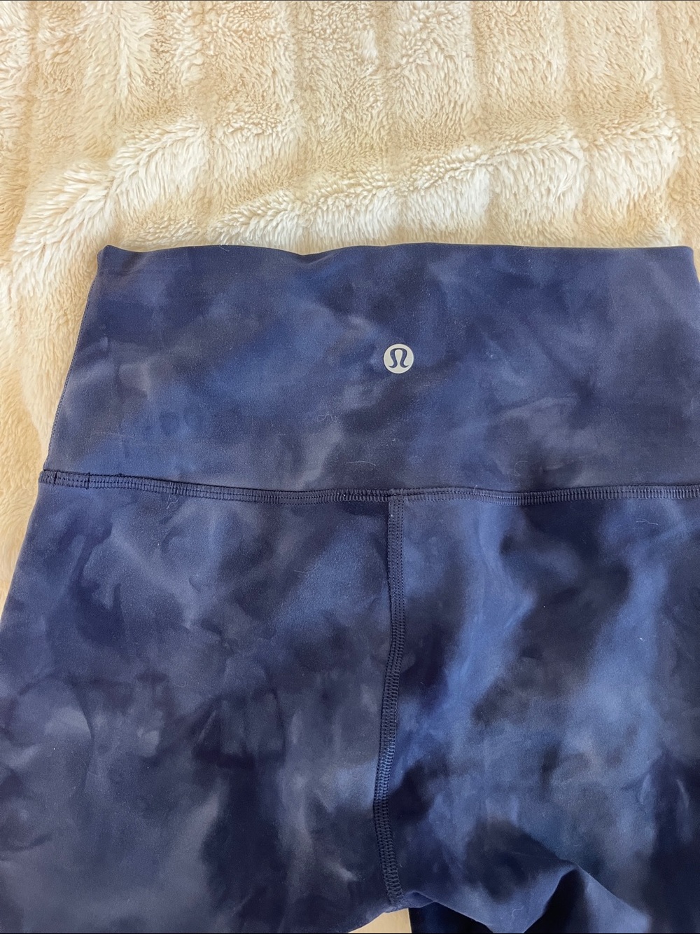 lululemon athletica Navy Tie-Dye High-Rise Bike Shorts - Picture 2 of 9